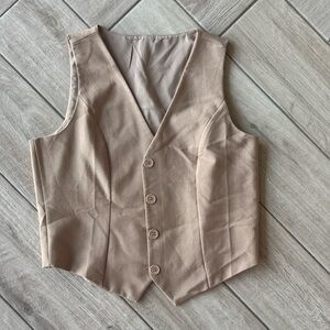 Classic Tailored Taupe Vest
